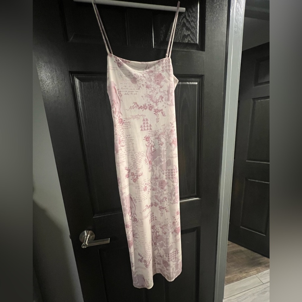 RESA Pink and White Patterned Dress